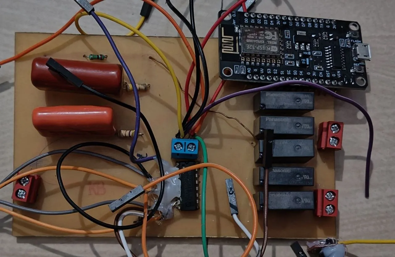 Early Starvis smart home prototype with relays and controller
